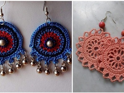 Beautiful design and ideas for ladies crochet jewelery #crochet #earrings