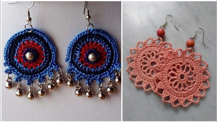 Beautiful design and ideas for ladies crochet jewelery #crochet #earrings