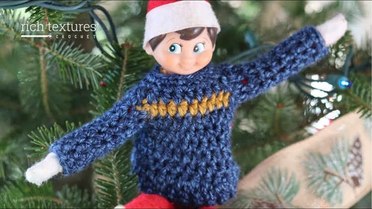 Christmas Elf Sweater Crochet Pattern