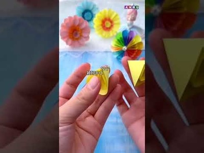 Diy Miniature Colour Paper Umbrella | Easy Paper Craft | Easy Craft Idea | Annu Craft