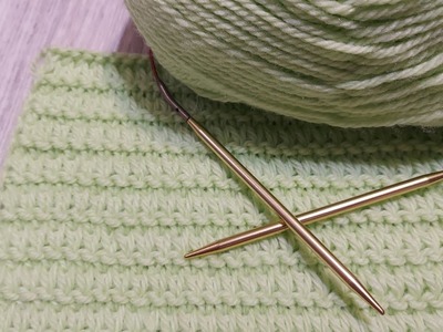 Easy and beautiful knitting pattern | Простой узор спицами