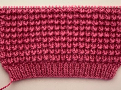 Easy Knitting Design.4 Rows Repeat Pattern