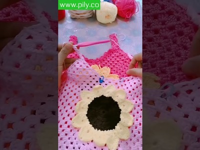 How to crochet baby sweater for beginners - crochet easy baby vest PART 8 #Shorts