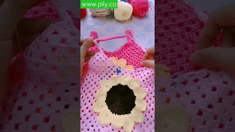 How to crochet baby sweater for beginners - crochet easy baby vest PART 8 #Shorts