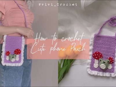 ????How to Crochet Cute Phone pouch | Beginner Friendly Crochet Tutorial ????