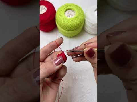 How to crochet  strawberry quickly for earrings - Hand Crochet