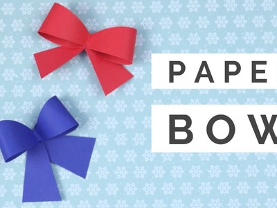 How to Make a Paper Bow ???? - QUICK & EASY for Gift Wrapping