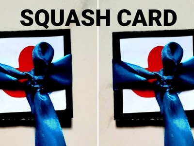 How To Make a Squash Card For Scrapbook || Handmade Squash Card ||