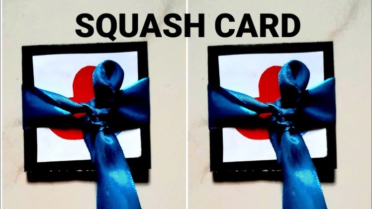 How To Make a Squash Card For Scrapbook || Handmade Squash Card ||