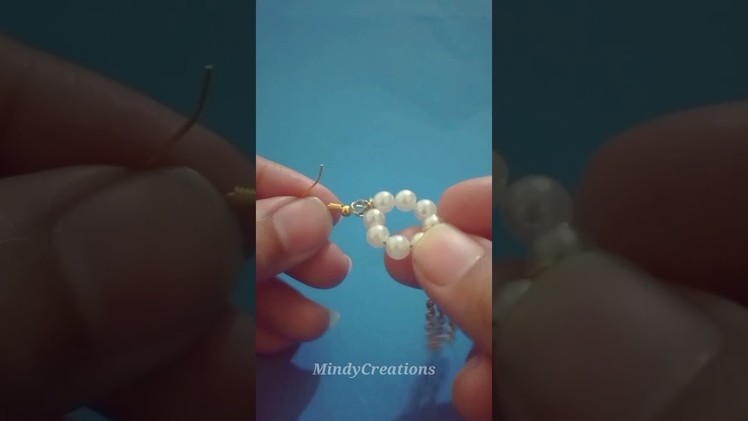 How to make hoop chain earrings at home