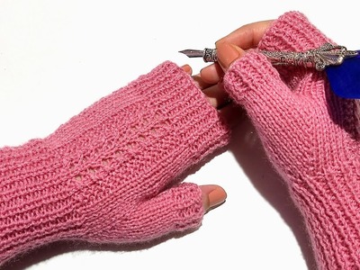 Knitting gloves fingerless all size for adult. minutes mein bunein.