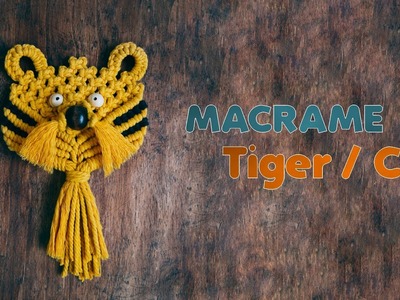 Macrame Tiger ????. Cat ????  Wall Hanging 2022