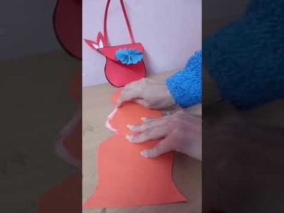 Mini diy paper handbag.quicky craft