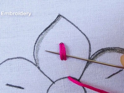 Modern Hand Embroidery New Fancy Elegant Flower Design Needle Work With Easy Sewing Tutorial