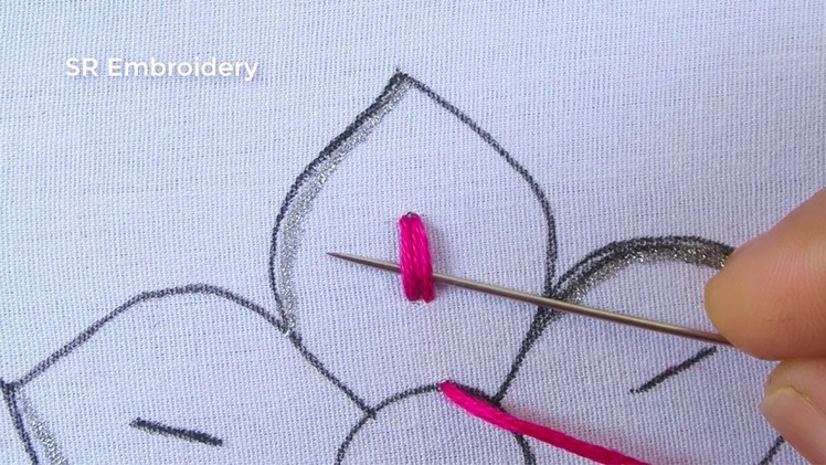 Modern Hand Embroidery New Fancy Elegant Flower Design Needle Work With Easy Sewing Tutorial