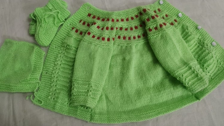 New Born Baby Sweater : Cap : Socks for Measurement (Hind) Jassi Knitting for Baby
