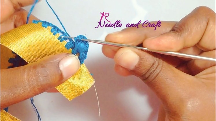 New & Elegant krosha saree kuchu design without tassels | Unique crochet design - Needle and Craft