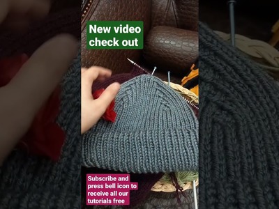 New luxury knit beanies #knit #beanie knitting video | for beginners | learn to knit beanie