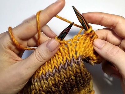 Oczka prawe na drutach. Metoda kontynentalna. How to knit in the Continental style?