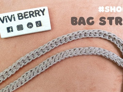 #Shorts DIY How to Crochet Bag Strap Step by Step | Basic Crochet for Beginners | ViVi Berry Crochet