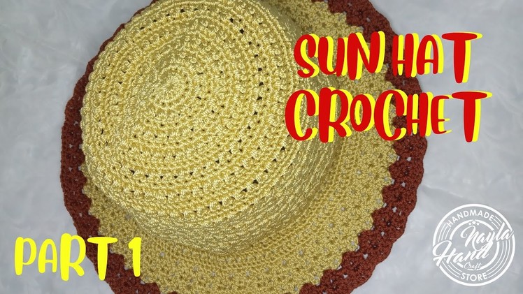 Tutorial Topi Rajut (Part 1) | Sun Hat Crochet Tutorial | Topi Pantai