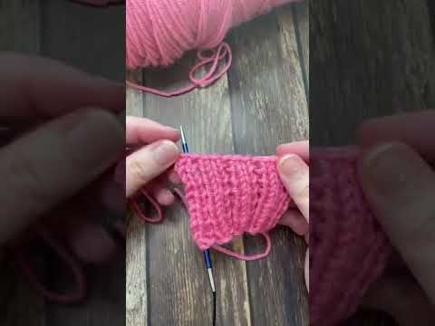 Bind off hack for your knitting - How to Knit: Easy for Beginners knitting for Total #shorts