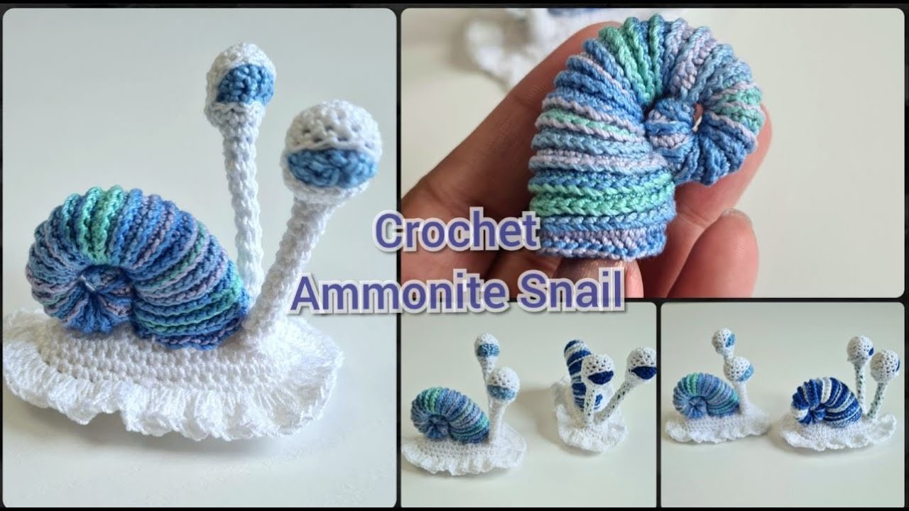 How To Crochet Ammonite Snail Part 1 || Crochet Snail || Crochet Amigurumi Snail