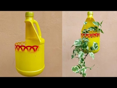 DIY Hanging Planter | Recycle Plastic Bottle Into Pot