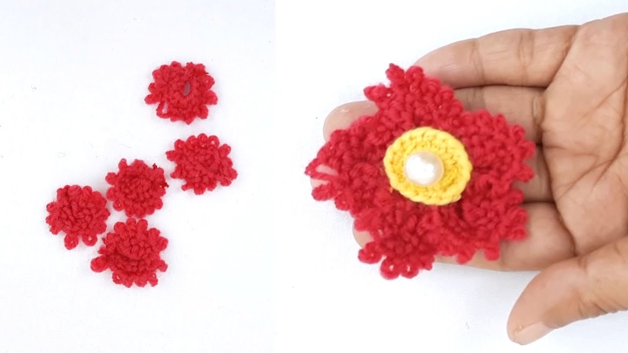Amazing Hand Embroidery flower design trick with pencil | Hand Embroidery: flower design idea#Shorts