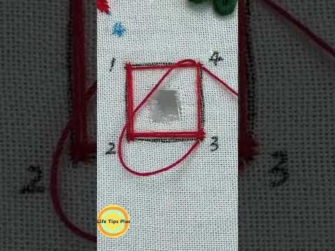 How to mend holes in clothes?Amazing Embroidery Stitches For Beginners.Guide to Sewing. #shorts