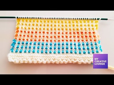 Multi Colour Beads Knitting Pattern - In Hindi - My Creative Lounge