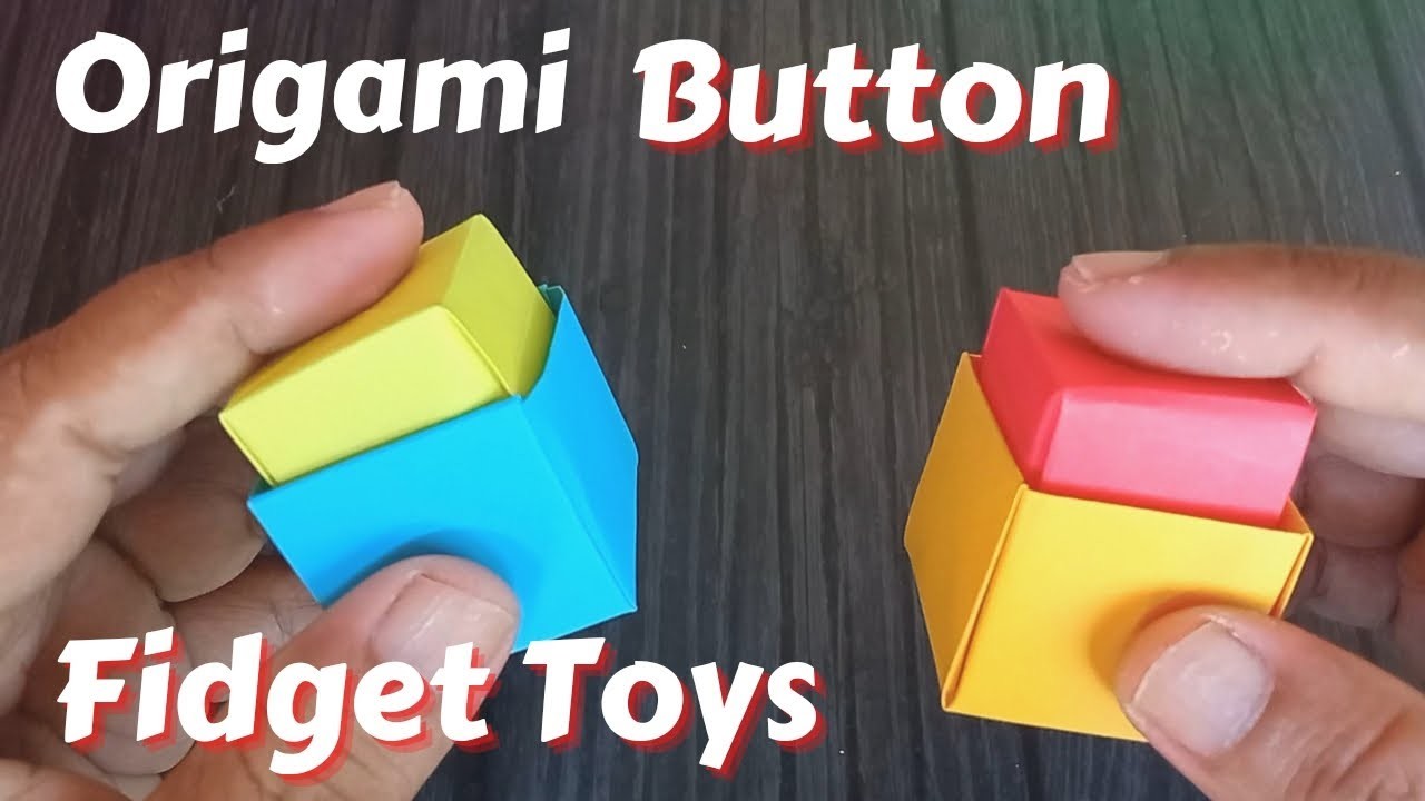 Origami Paper Button, How To Make Origami Button Easy.