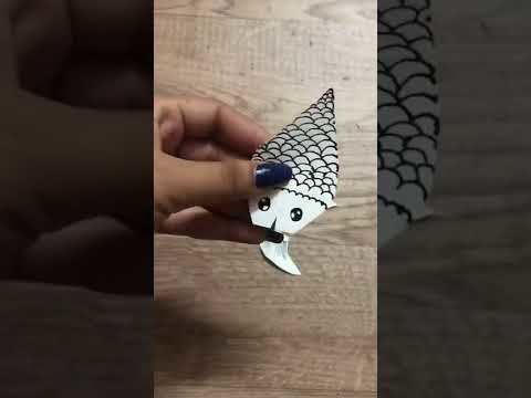 3D gold fish craft l paper fish craft ideas #shorts #viral #youtubeshorts #art #entertainment