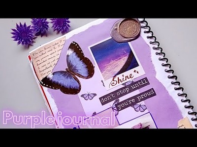 Purple journal ???? #scrapbooking #journal