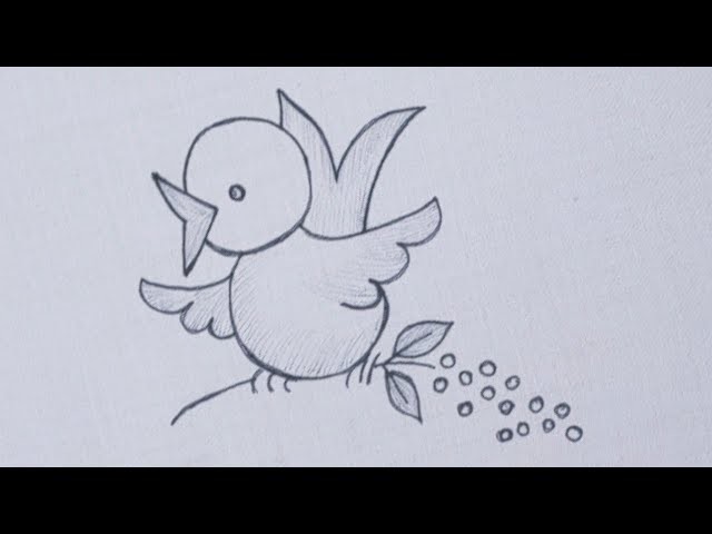 Very Easy Little Bird ???? Embroidery Tutorial - Hand embroidery of a bird - Cute embroidery