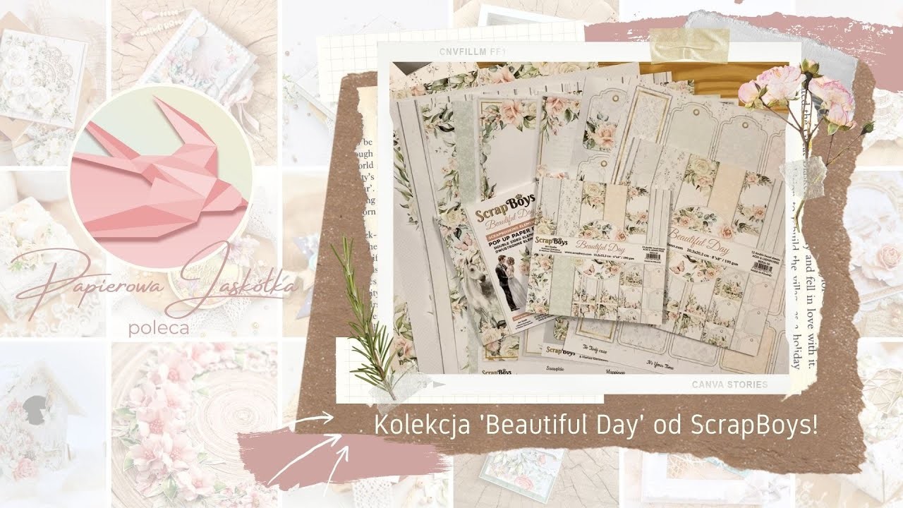 Jasne i lekkie papiery do scrapbookingu - 'Beautiful Day' od ScrapBoys - prezentacja i recenzja