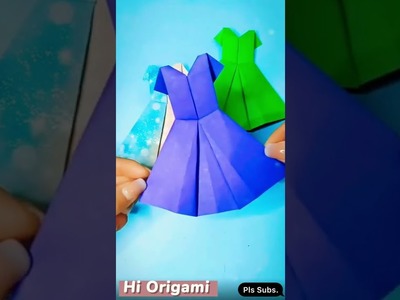 Origami dress, simple and easy to learn