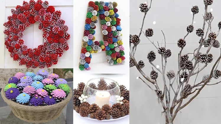 10 Christmas Decoration Ideas at Home using Pine Cones