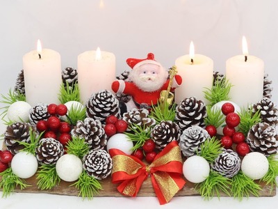 7 Christmas Decoration Ideas at Home using  Pine Cones