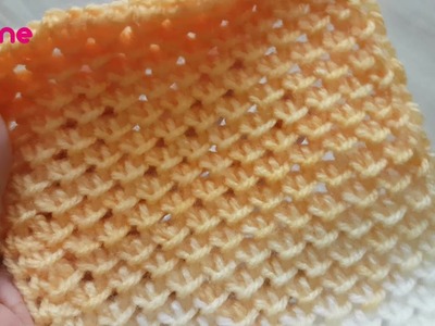 Balık pulu tunus işi örgü modeli yapılışı. Yeni tunus işi örgü modeli.Tunisian crochet new pattern