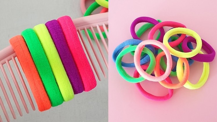 Beautiful 3 Hair Band Flower Craft Ideas - Hair Band Embroidery Flower Making - Rubber Band Flowers