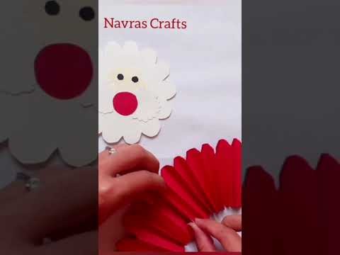 Christmas Craft | How to Make Paper Satna Claus | Christmas Decoration #shorts