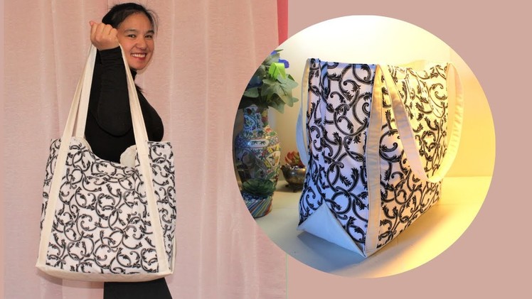 DIY Super Large Grocery Tote Bag Sewing Tutorial