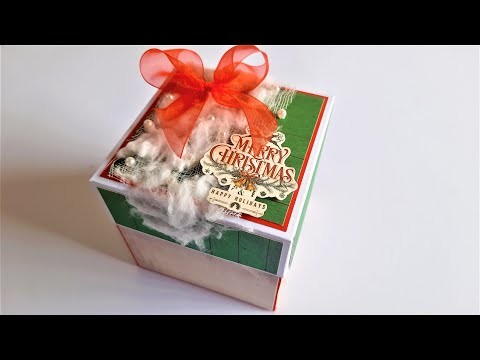 Explosion Box for Christmas | Handmade Explosion Box Idea | Tutorial