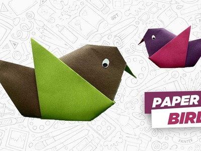 How to make a paper bird | Origami bird | Paper bird | How to make a Origami bird