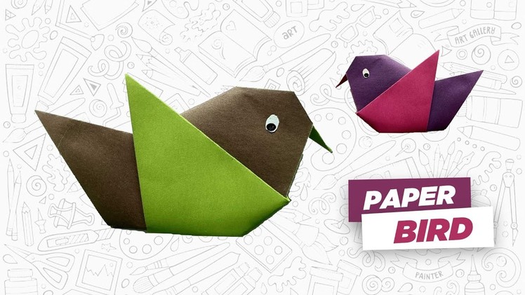 How to make a paper bird | Origami bird | Paper bird | How to make a Origami bird