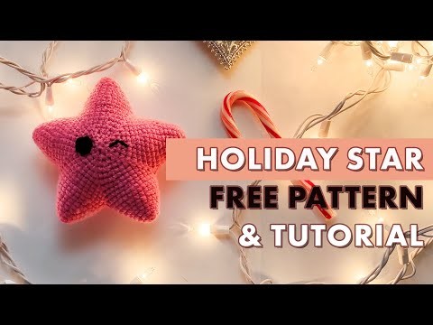 How to make an amigurumi star - FREE PATTERN!