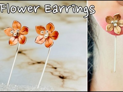 How to Make Copper Flower Earrings | Jewelry Making | Metalsmithing