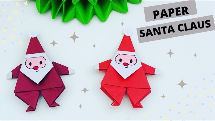 How To Make Paper Santa Claus Toy  For Kids. Origami Santa Claus. Paper Craft. KIDS crafts