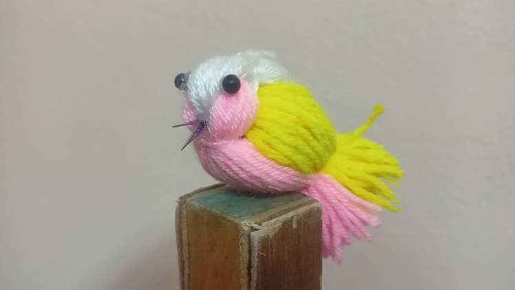 How To Make Woolen Bird | Easy woolen bird craft making | Making Diy Birds | Woolen Crafts